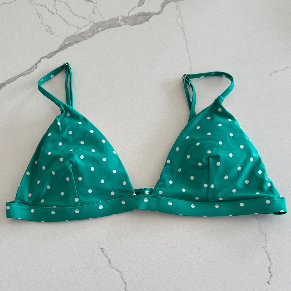 summersalt Seaglass Polka Dot Triangle Bikini Top